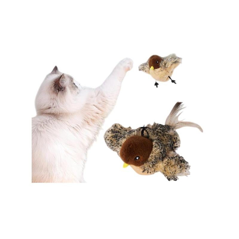 Flappy BIRDS 2.4G Remote Control Cat : with USB Charging & Intelligent Interaction, Unleashes Hunting Instinct with Fun Chasing Play for Indoor Cats, Keeps Cats Engaged and Physically Stimulated, a Great Pet Gift or Essential Access Flappy Bird Christm In