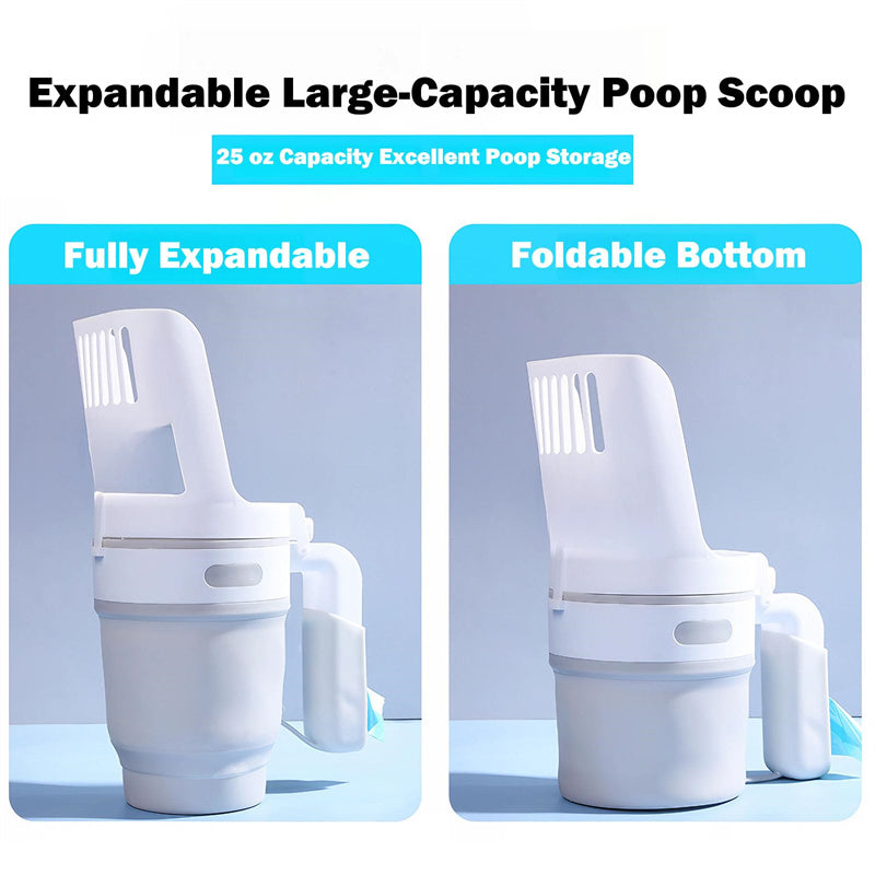 Upgrade Widen Cat Litter Shovel Scoop with Refill Bags Large Cat Litter Box Self Cleaning Cat Waste Bin System Pet Supplies Pet Products