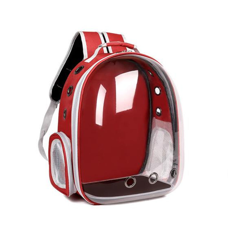 Summer Cat Travel Bag Portable Cat Backpack Breathable Wear-Resistant Transparent Pet Space Capsule for Outdoor Travel Ideal for Cat and Dog Hand-Free Dog Carrier