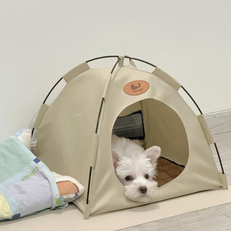 Foldable Pet Tent with Mat - Ideal for Outdoor Travel and Camping - Suitable for Cats and Dogs - Perfect Nest for Pets in All Seasons，Cozy Cat House Pet Nest