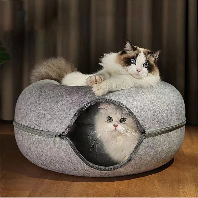 Pawzy Donut Kattenmand & Speeltunnel