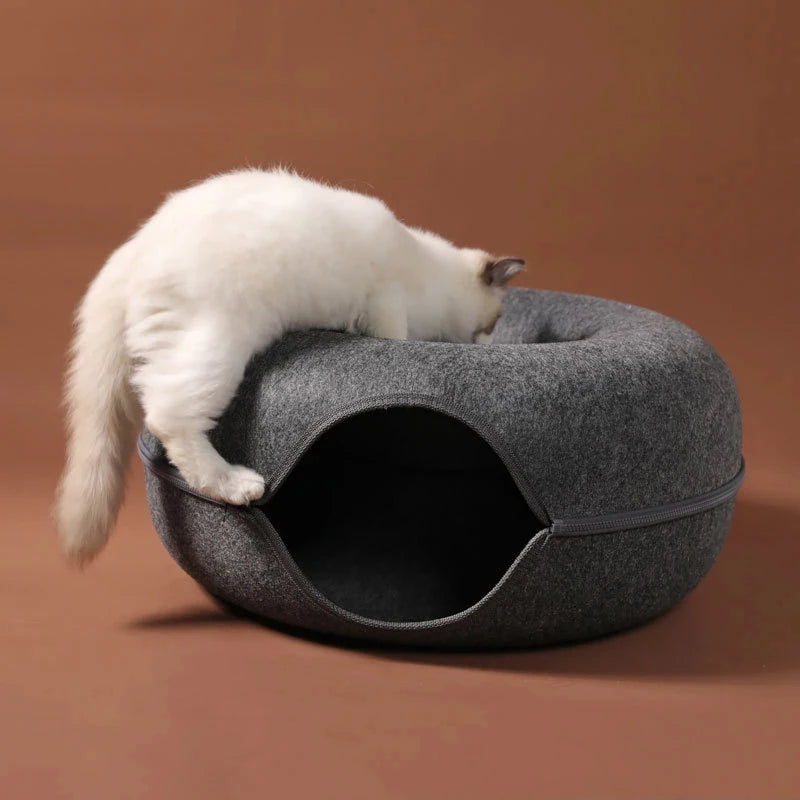 Pawzy Donut Kattenmand & Speeltunnel