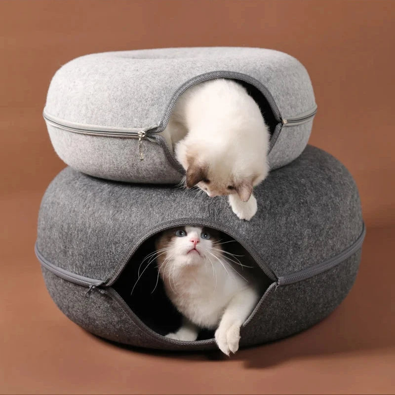 Pawzy Donut Kattenmand & Speeltunnel
